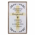 Youngs Gracious Words Wood Framed Cross Wall Art 20057